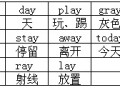 ai 的字母组合的单词 自然拼读——字母组合ai